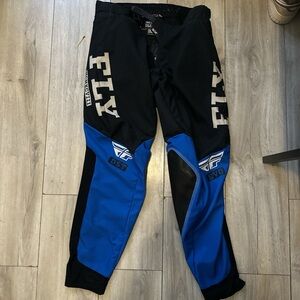 Fly Racing Men's Black and Blue Pants